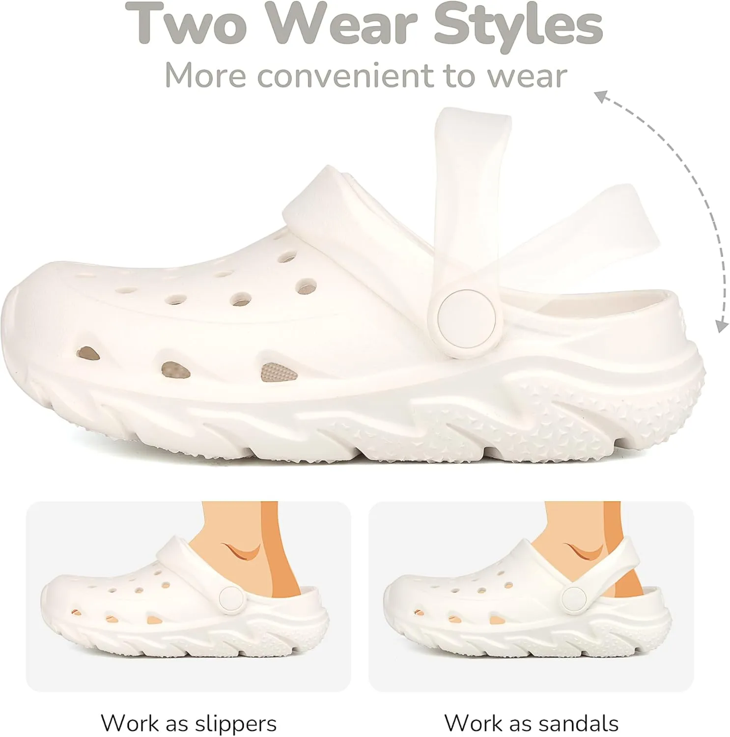 Kids Clogs Boys Girls Garden Shoes Slip On Shower Slide Sandals Summer Outdoor Beach Pool Slippers