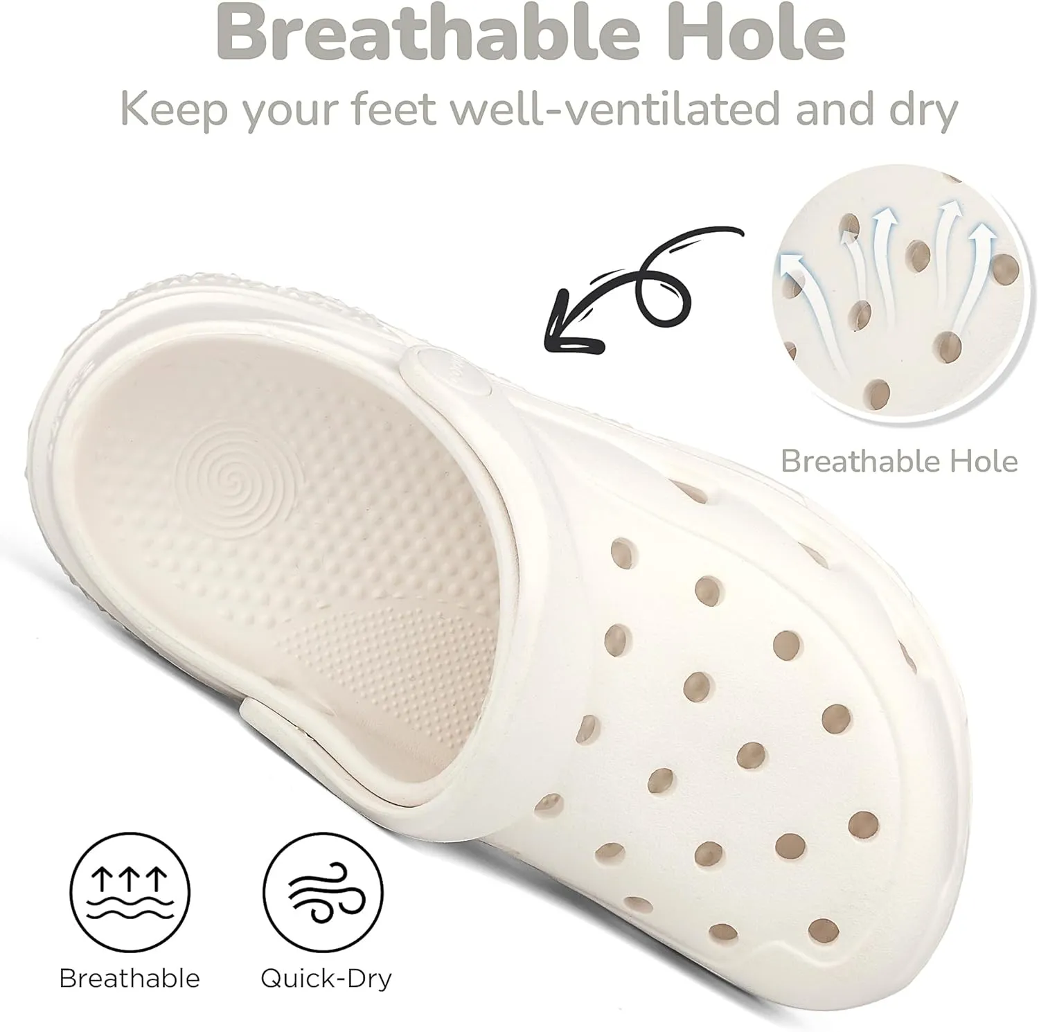 Kids Clogs Boys Girls Garden Shoes Slip On Shower Slide Sandals Summer Outdoor Beach Pool Slippers