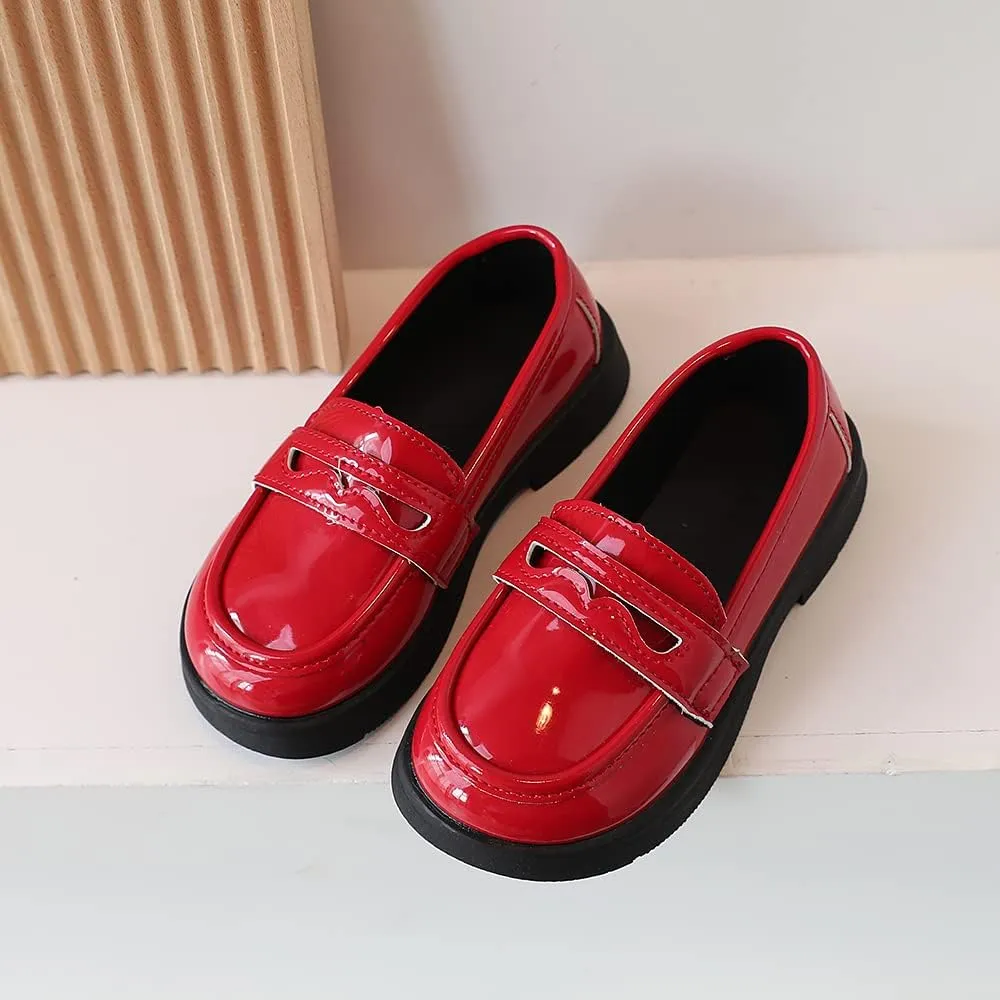 Kids Dress Shoes Girl’s Boy’s Oxford Shoes Slip On School Uniform Shoes