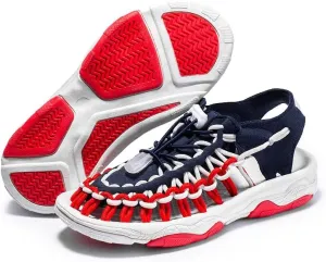 Kid's Rope Sandals for Boy's & Girl's Summer Closed Toe Sandals Outdoor Beach Sports Sandal Water Lightweight Woven Shoes