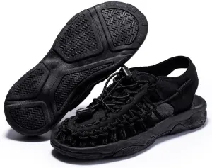 Kid's Rope Sandals for Boy's & Girl's Summer Closed Toe Sandals Outdoor Beach Sports Sandal Water Lightweight Woven Shoes