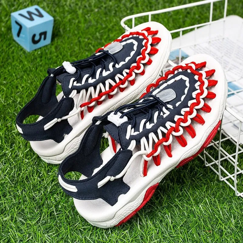 Kid's Rope Sandals for Boy's & Girl's Summer Closed Toe Sandals Outdoor Beach Sports Sandal Water Lightweight Woven Shoes