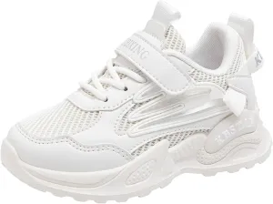 Kids Running Shoes Toddler Big Kids Shoes Boys Girls Breathable Sneakers Athletic Running Casual White Sports