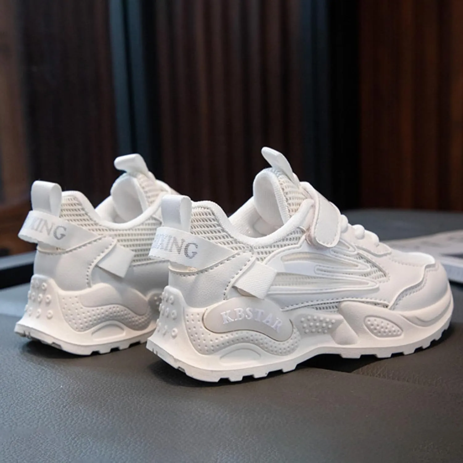Kids Running Shoes Toddler Big Kids Shoes Boys Girls Breathable Sneakers Athletic Running Casual White Sports