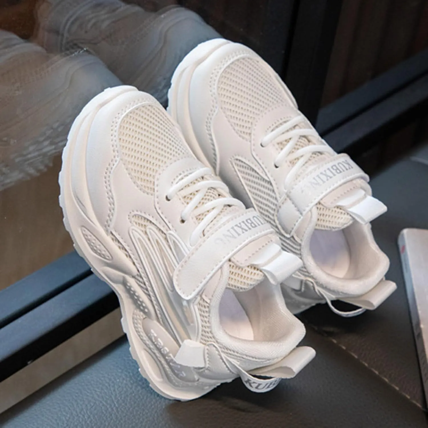 Kids Running Shoes Toddler Big Kids Shoes Boys Girls Breathable Sneakers Athletic Running Casual White Sports