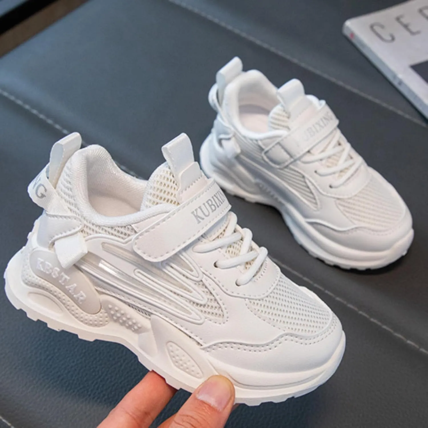 Kids Running Shoes Toddler Big Kids Shoes Boys Girls Breathable Sneakers Athletic Running Casual White Sports