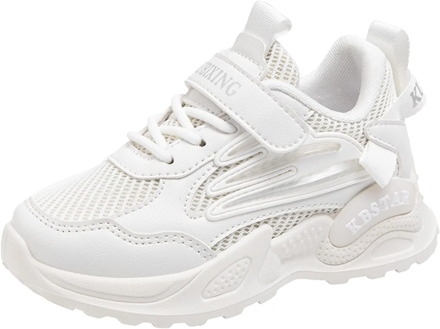 Kids Running Shoes Toddler Big Kids Shoes Boys Girls Breathable Sneakers Athletic Running Casual White Sports