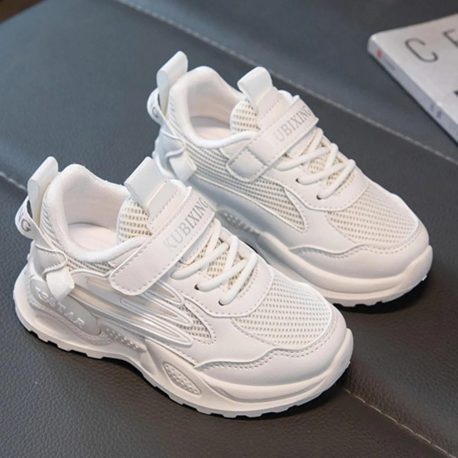 Kids Running Shoes Toddler Big Kids Shoes Boys Girls Breathable Sneakers Athletic Running Casual White Sports