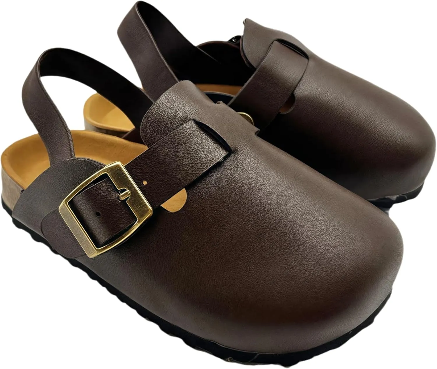 Kids Suede Clogs Toddler Clogs Boys Girls Sandals Cork Adjustable Buckle Mules
