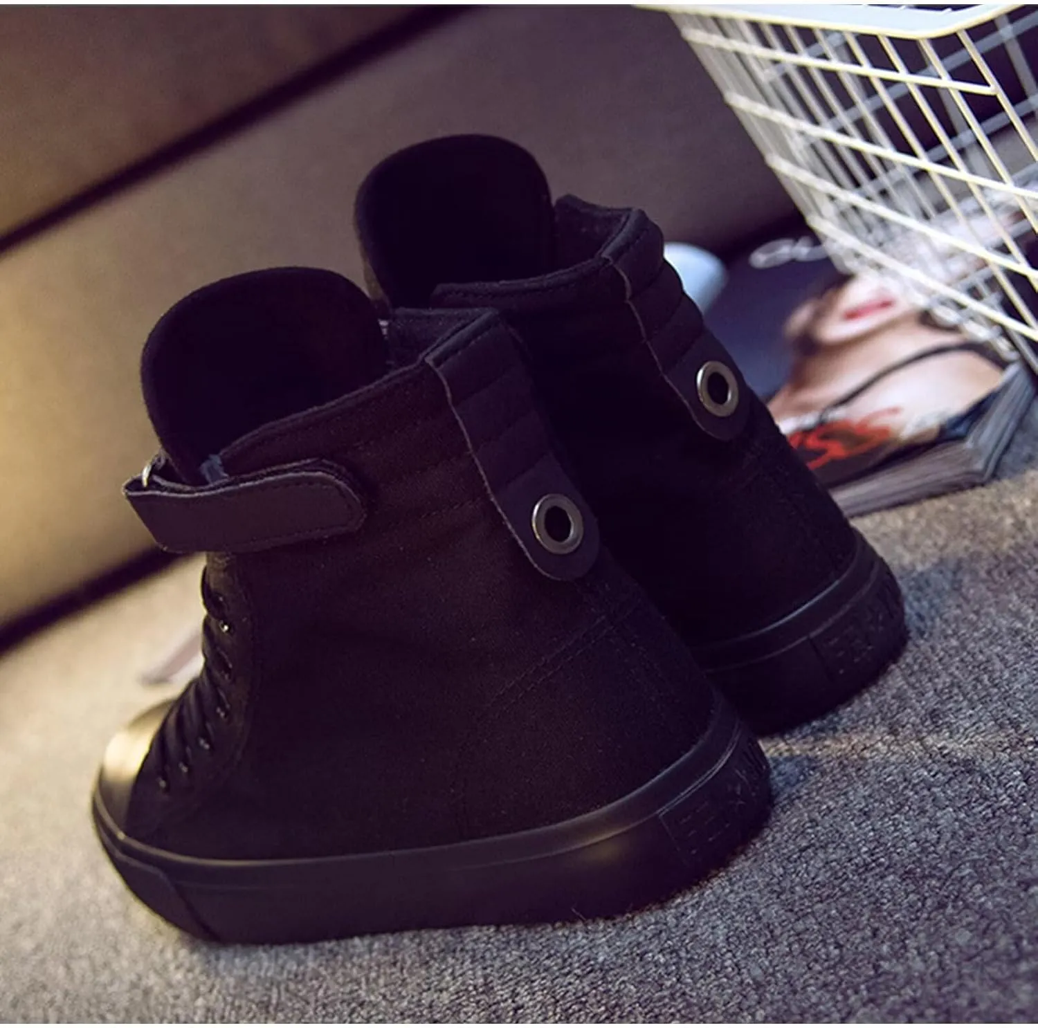 Kpop Album Dynamite Merch Jungkook Shoe Cartoon Image Jimin Sneakers J-Hope Rap Monster Jin SUGA V High-Top Canvas Shoes
