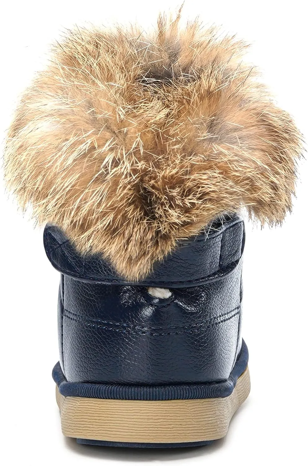 KVbabby Toddler boots Kids Snow Boots Girl's Warm Winter Boots Waterproof Boot PU Leather Non-slip