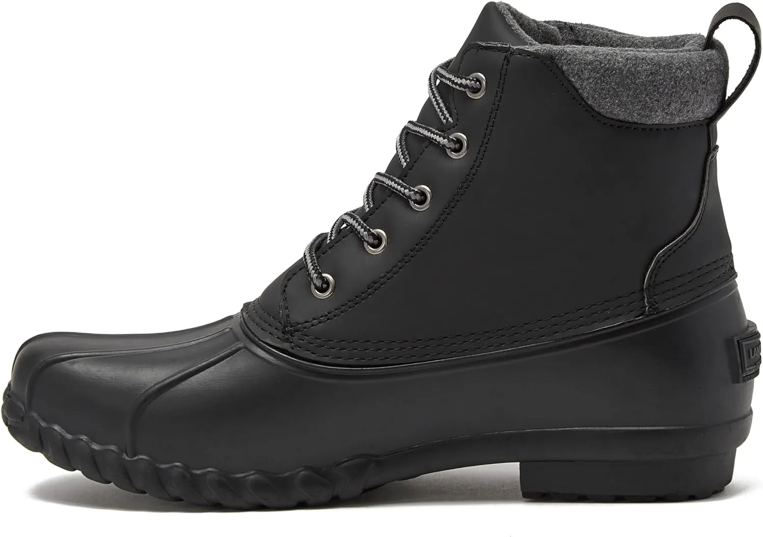 Lands' End Dakota Waterproof Boots for Men - Insulated Warm Mens Duck Boots, Black or Brown, Size 7 to 15, Medium and Extra Wide Width - Winter, Snow or Rain Boots Men