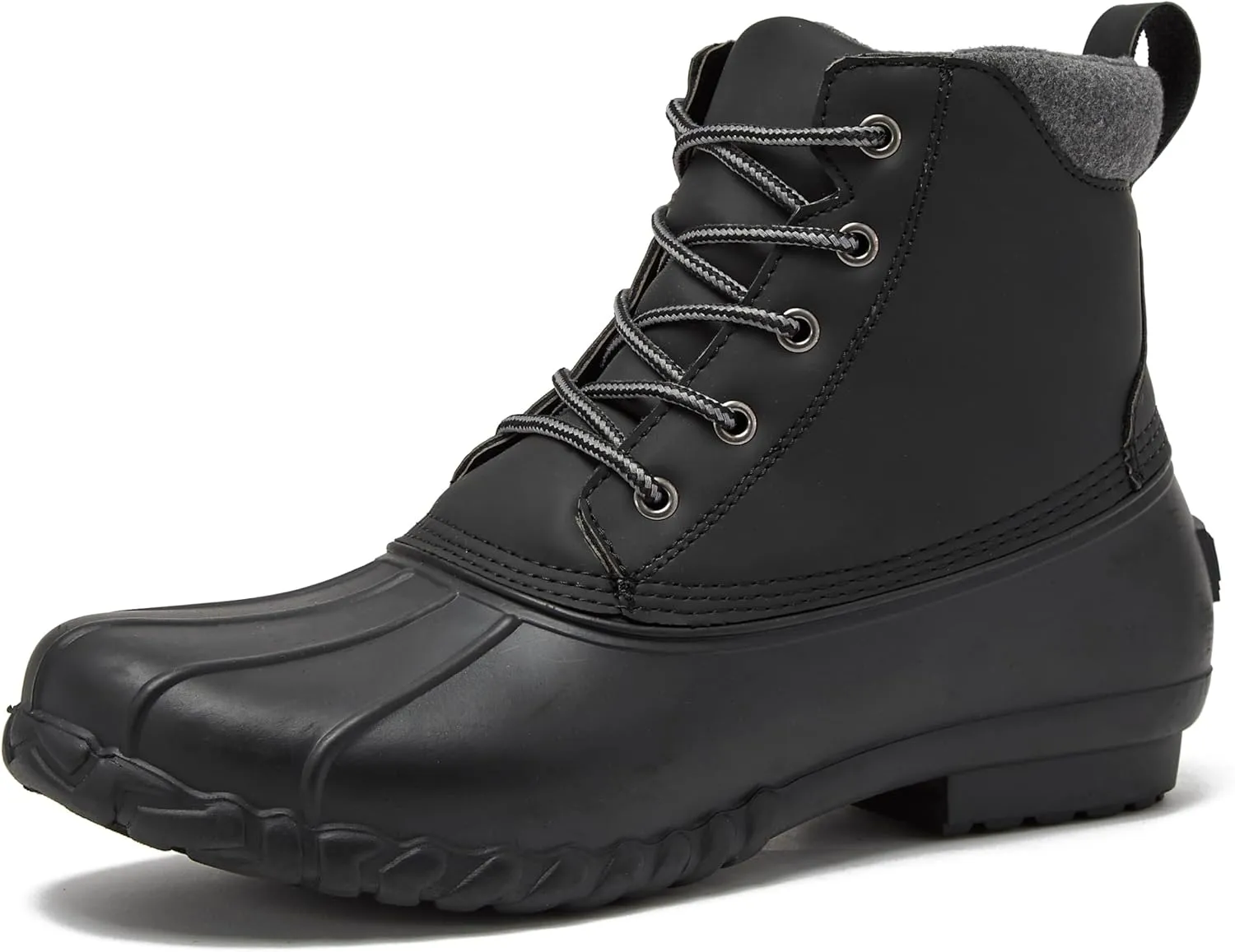 Lands' End Dakota Waterproof Boots for Men - Insulated Warm Mens Duck Boots, Black or Brown, Size 7 to 15, Medium and Extra Wide Width - Winter, Snow or Rain Boots Men