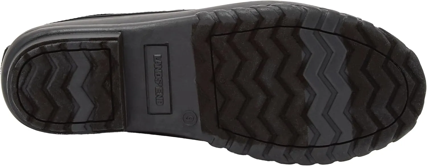 Lands' End Dakota Waterproof Boots for Men - Insulated Warm Mens Duck Boots, Black or Brown, Size 7 to 15, Medium and Extra Wide Width - Winter, Snow or Rain Boots Men