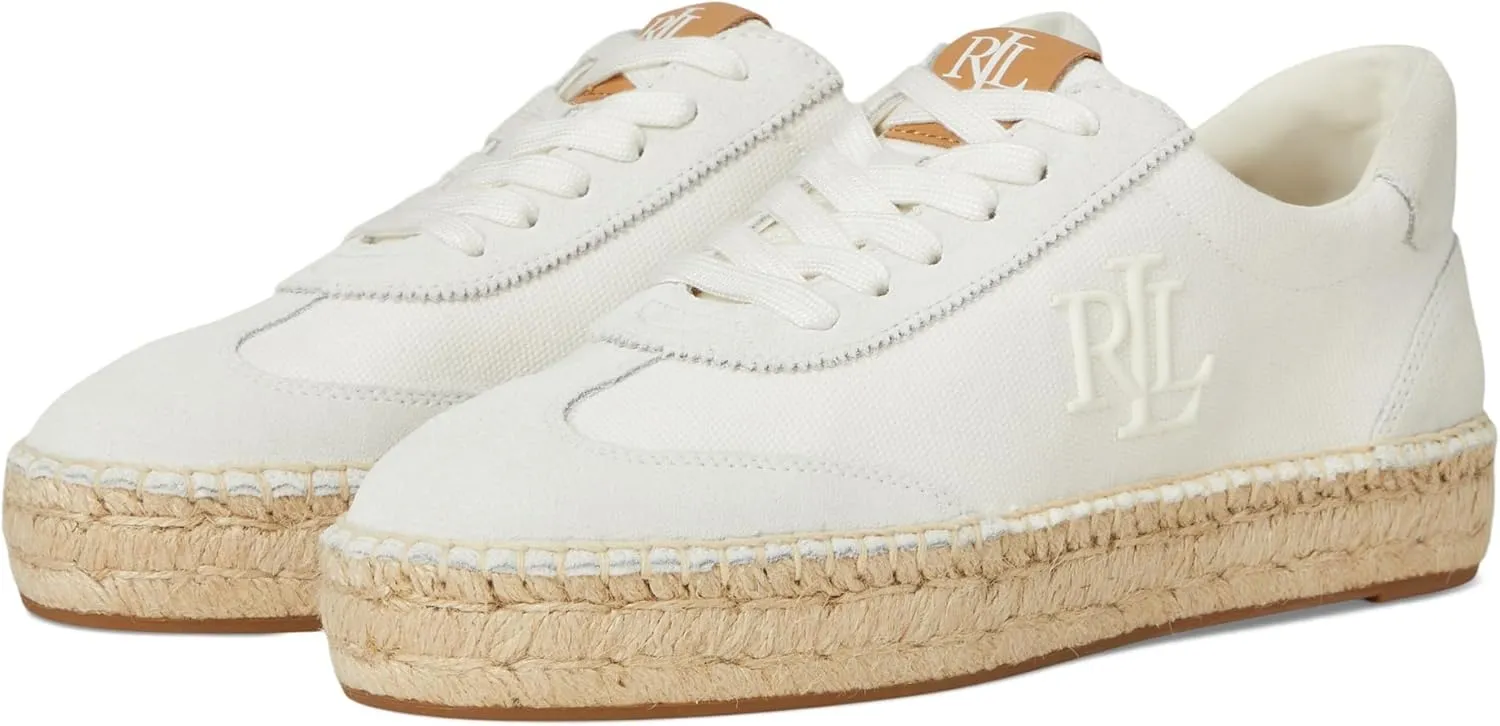 Lauren Ralph Lauren Women's Luize Canvas & Suede Espadrille Sneaker