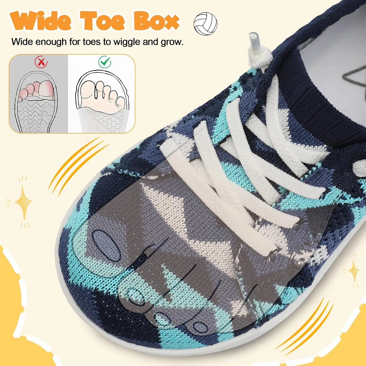 LeIsfIt Toddler Shoes Girls Boys Wide Shoes Kids Zero Drop Minimalist Sneakers Barefoot Slip on Tennis Sneakers