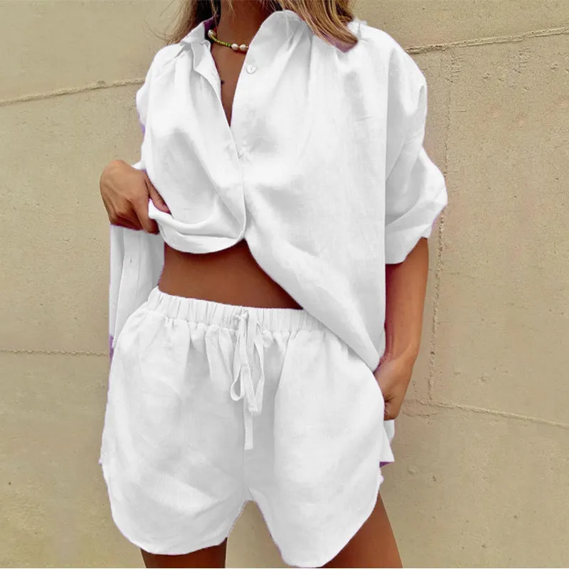 Linen Co-Ord Set | Shirt & Shorts | Lightweight and Breathable