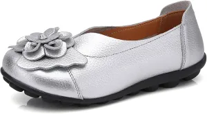 Loafers for Women Comfort Flowers Slip on Soft Sole Flat Lightweight Closed Toe Moccasins Driving Flats Casual Work Office Shoes