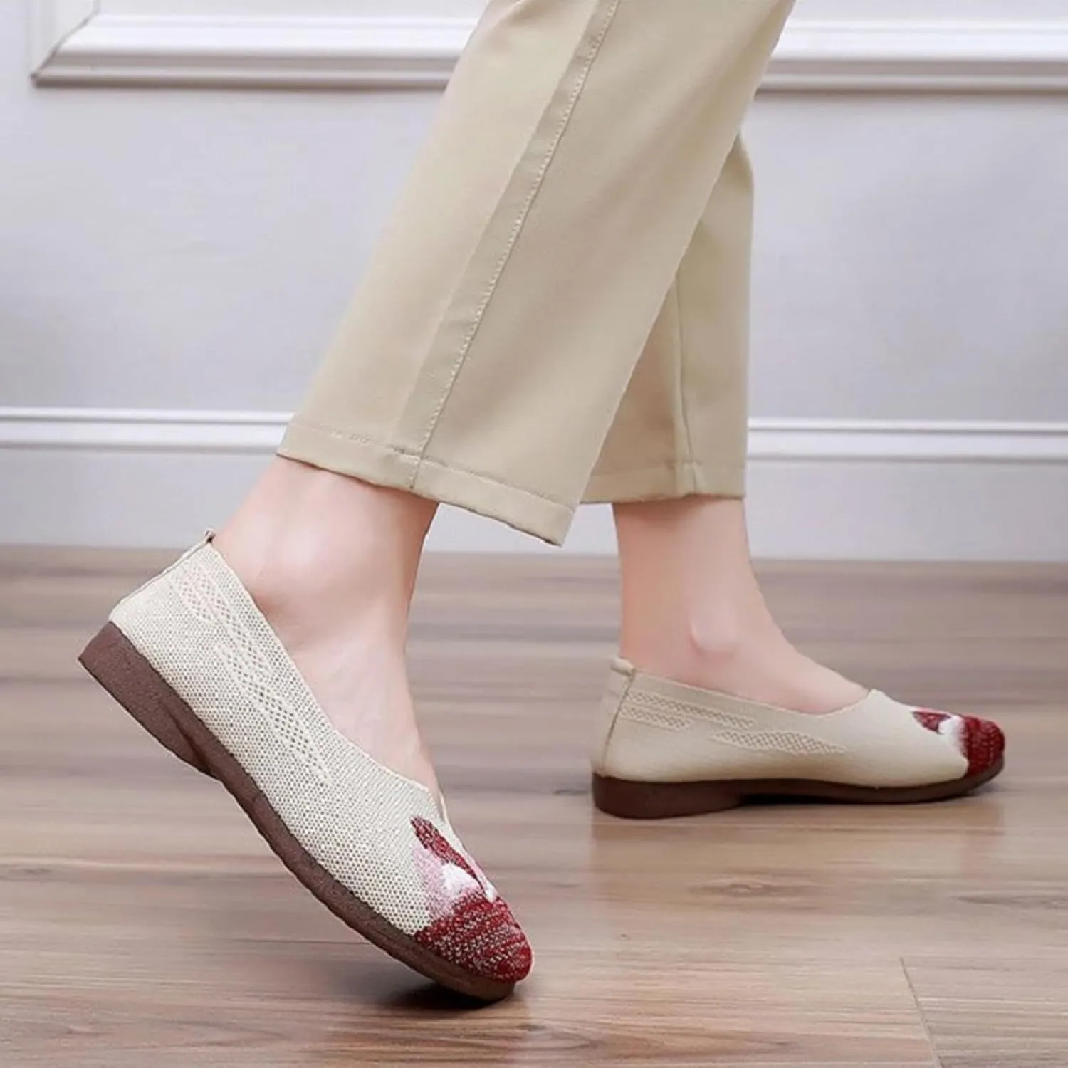 Loafers for Women Comfort Slip On Walking Shoes Knit Dress𝐲 Casual Business Work Flat𝐬 Wide Width Comfortable Sneaker