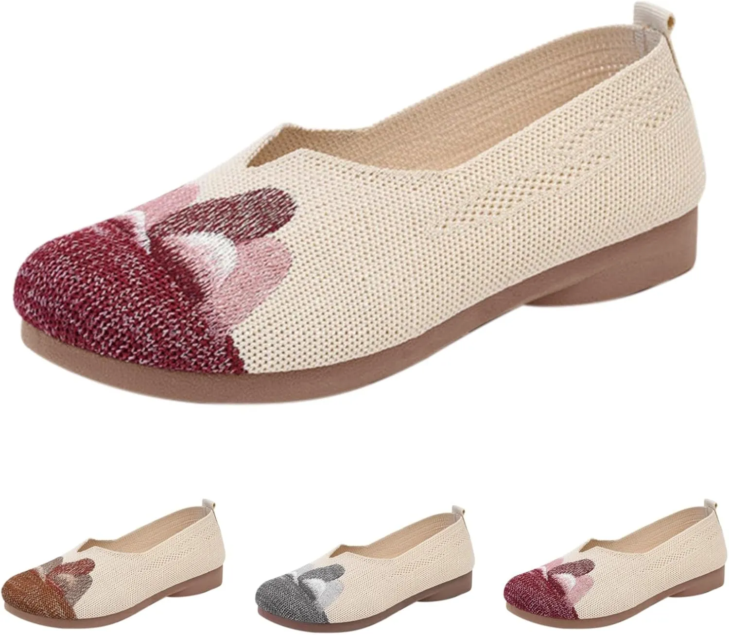 Loafers for Women Comfort Slip On Walking Shoes Knit Dress𝐲 Casual Business Work Flat𝐬 Wide Width Comfortable Sneaker