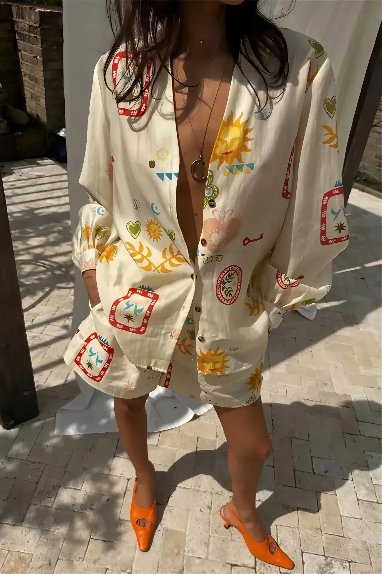 Lorelei | Elegant Floral Short Set blends