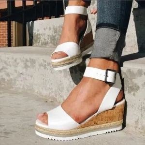 Low Heel Sandals for Women Dressy Summer 2025 Casual Sandals Ladies Wedge Sandals for Women Comfortable Platform Sandals with Ankle Strap Wide Width Platform Wedge Sandals Party Dress Shoes