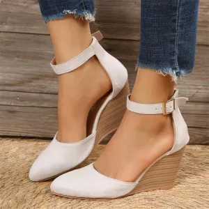 Low Heel Sandals for Women Dressy Summer 2025 Casual Sandals Ladies Wedge Sandals for Women Comfortable Platform Sandals with Ankle Strap Wide Width Platform Wedge Sandals Party Dress Shoes