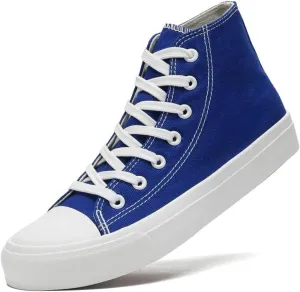 LUMUBBY Canvas Shoes for Women Men High Top Lace Up Sneakers Canvas Fashion Sneakers Classic Casual Walking Shoes Comfortable Breathable…