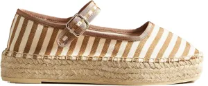 Mary Jane Espadrille Flats for Women Woven Ballet Flat Espadrille Canvas Summer Flats