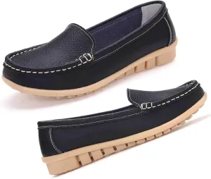 MEBAMY Women's Casual Platform Loafers Lightweight and Non-Slip Wedge Fashion Slip-On Sneaker for Women,White