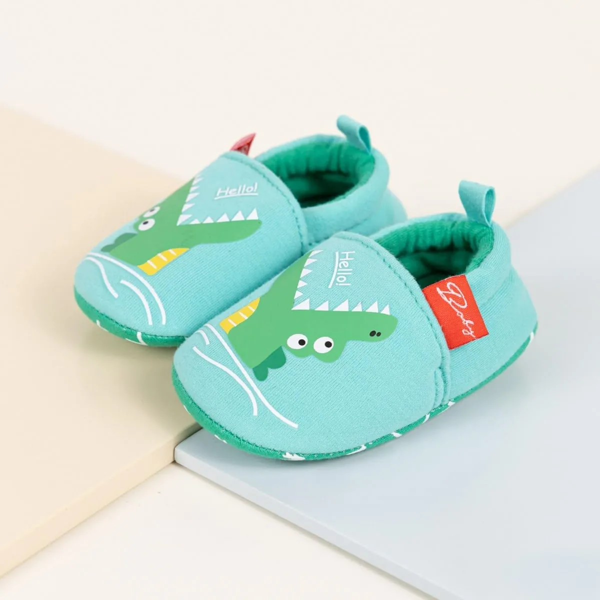 Meckior Save Beautiful Cute Cartoon Infant Unisex Baby Warm Cotton Anti-Slip Soft Sole First Walkers Shoes