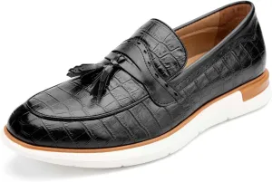 Meijiana Men's Classic Loafers Shoes Faux Leather Loafers Wedding Dress Shoes