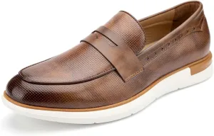 Meijiana Men's Classic Loafers Shoes Faux Leather Loafers Wedding Dress Shoes