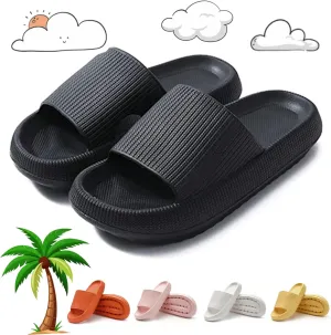 Memory Foam | Slides, Memory Foam Slides, Cloud Slippers for Women and Men, Cloud Pillow Slides Soft Thick Sole