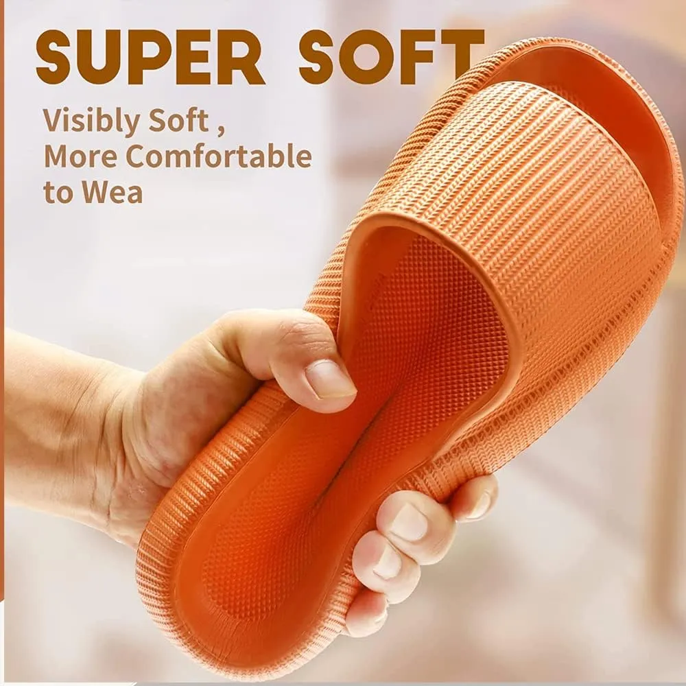 Memory Foam | Slides, Memory Foam Slides, Cloud Slippers for Women and Men, Cloud Pillow Slides Soft Thick Sole