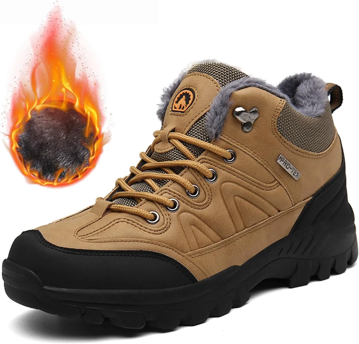 Men Winter Sneakers Outdoor Shoes Padded Warm Cotton Shoes Lightweight Hiking Shoes Large Size Shoes Men Casual Skater Men's