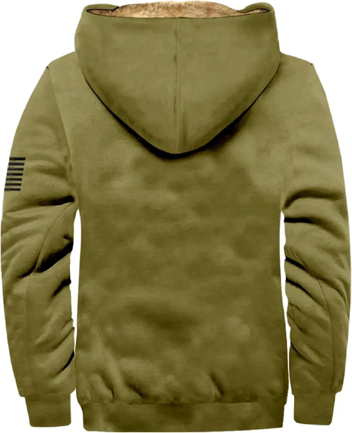 Men's Active Hoodies Jacket 2025 Winter Warm Thick Zip Big and Tall Warm Trucker Pullover with Hooded Coats Outwear