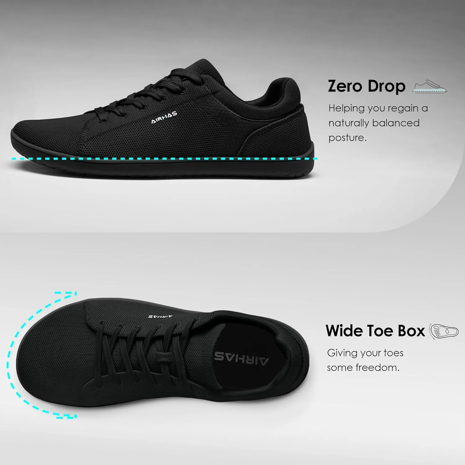 Mens Barefoot Shoes Lightweight Walking Shoes Wide Toe Box Flexible Zero Drop Sneakers for Men Summer Minimalist Casual Shoes
