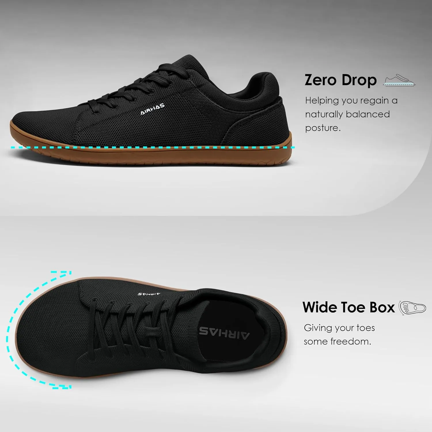 Mens Barefoot Shoes Lightweight Walking Shoes Wide Toe Box Flexible Zero Drop Sneakers for Men Summer Minimalist Casual Shoes