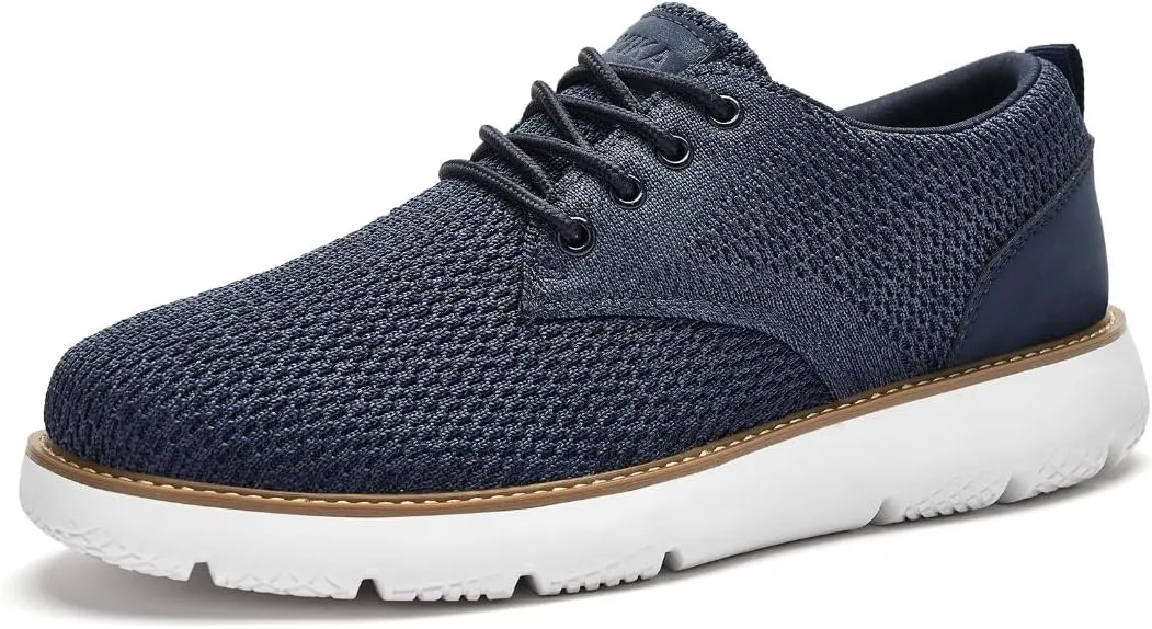 Men's Breathable Mesh Comfortable Business Casual Shoes with Sneakers Design for Long Standing, Office Work, Formal Occasions & Walking