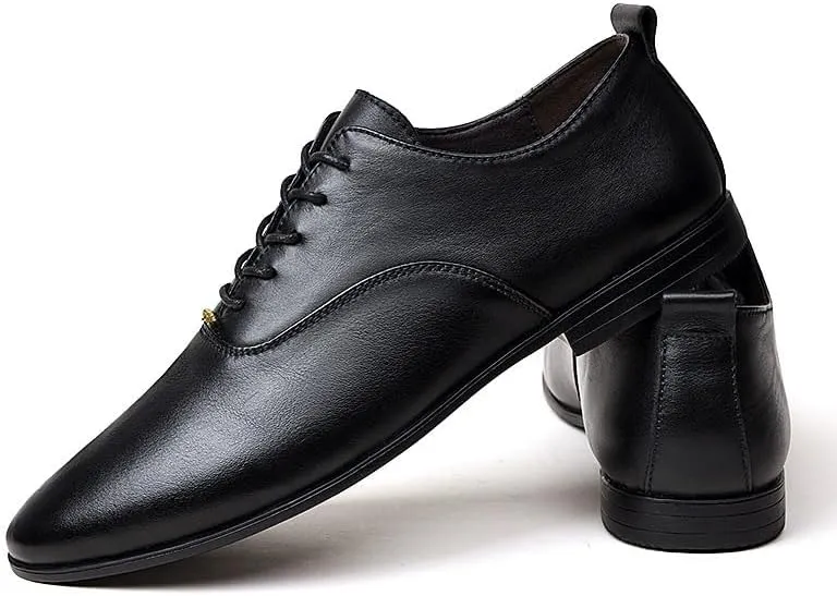 Men's Business Casual Loafers Derby Shoes Patent Leather Formal Oxford Lace-up Dress Shoes for Men