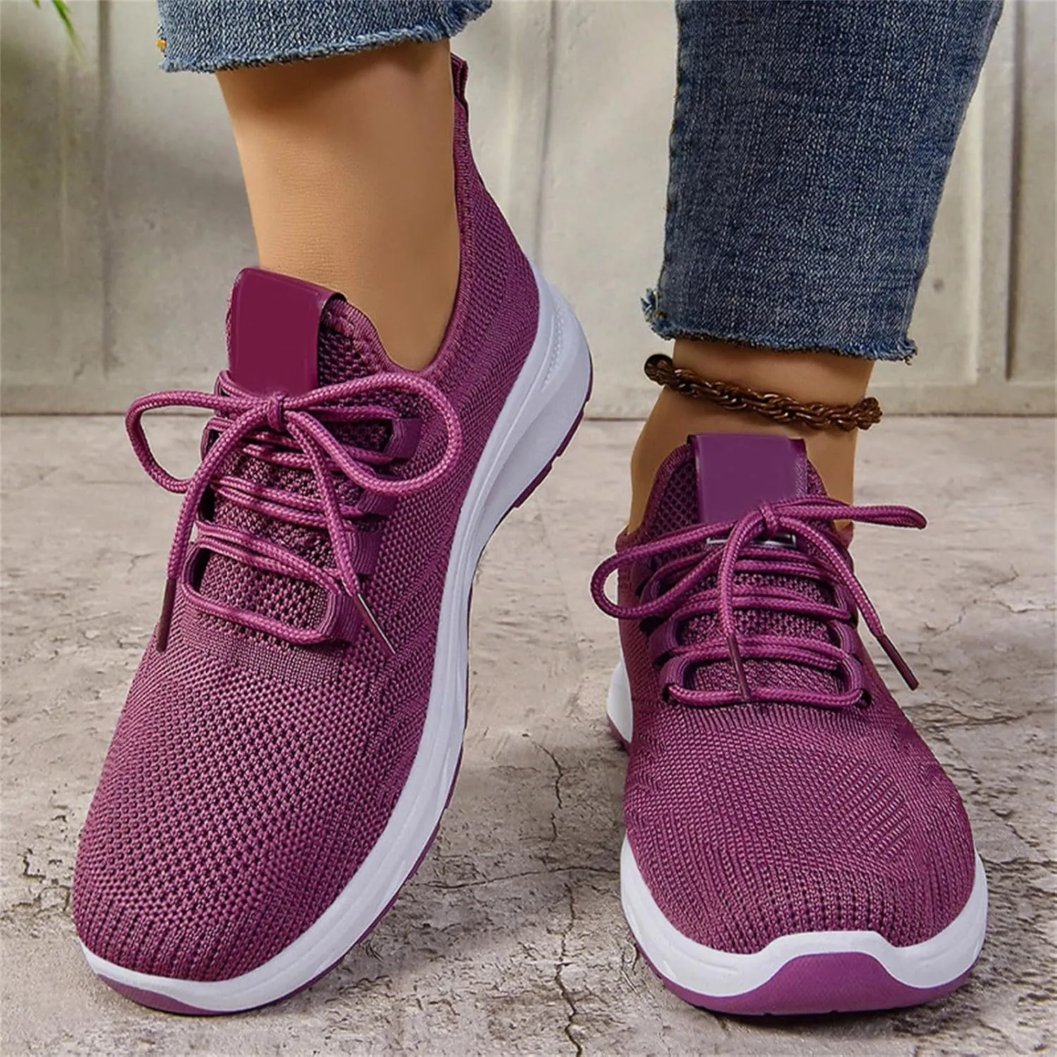 Men's Fashion Sneakers Mesh Running Shoes Non Slip Casual Athletic Walking Shoes Comfortable Cushion Sneaker