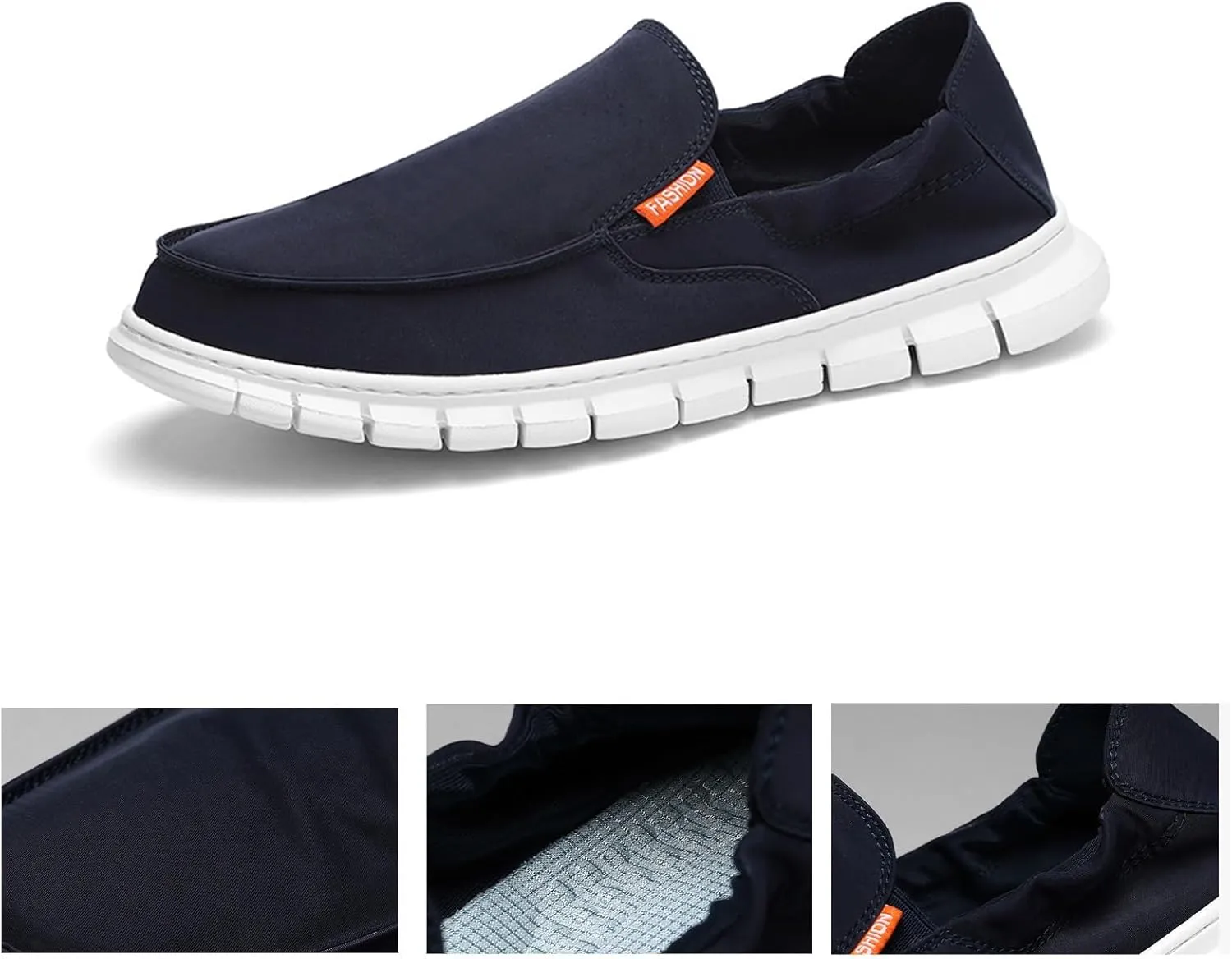 Men's Loafers & Slip-ons,Fashion Quick Dry Lightweight Mens Boat Shoes,Casual Breathable Mesh Deck Shoes Mens,Slip Resistant Sole,for All Weather