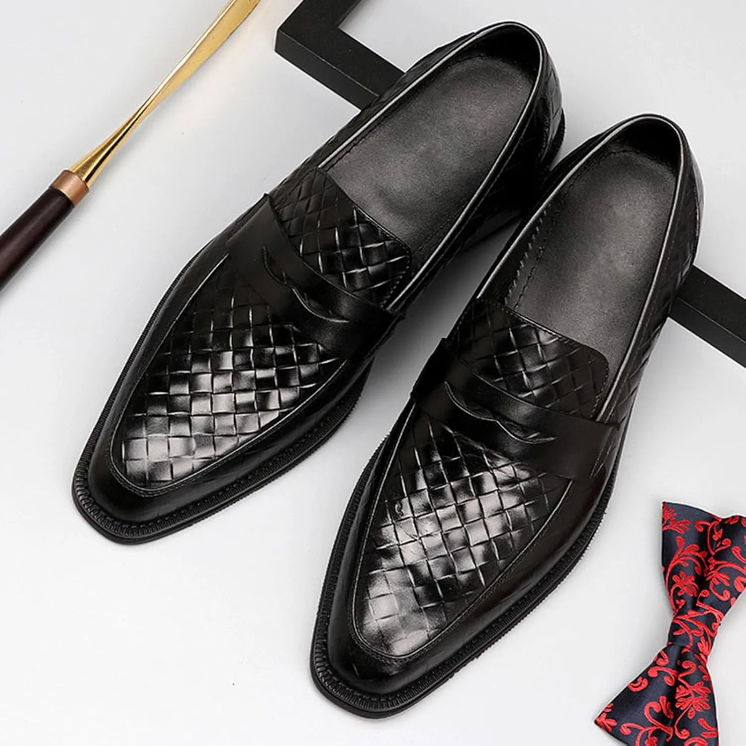 Men's Loafers Slip on Shoes Loafers Driving Loafers Casual Weaving Loafers for Men