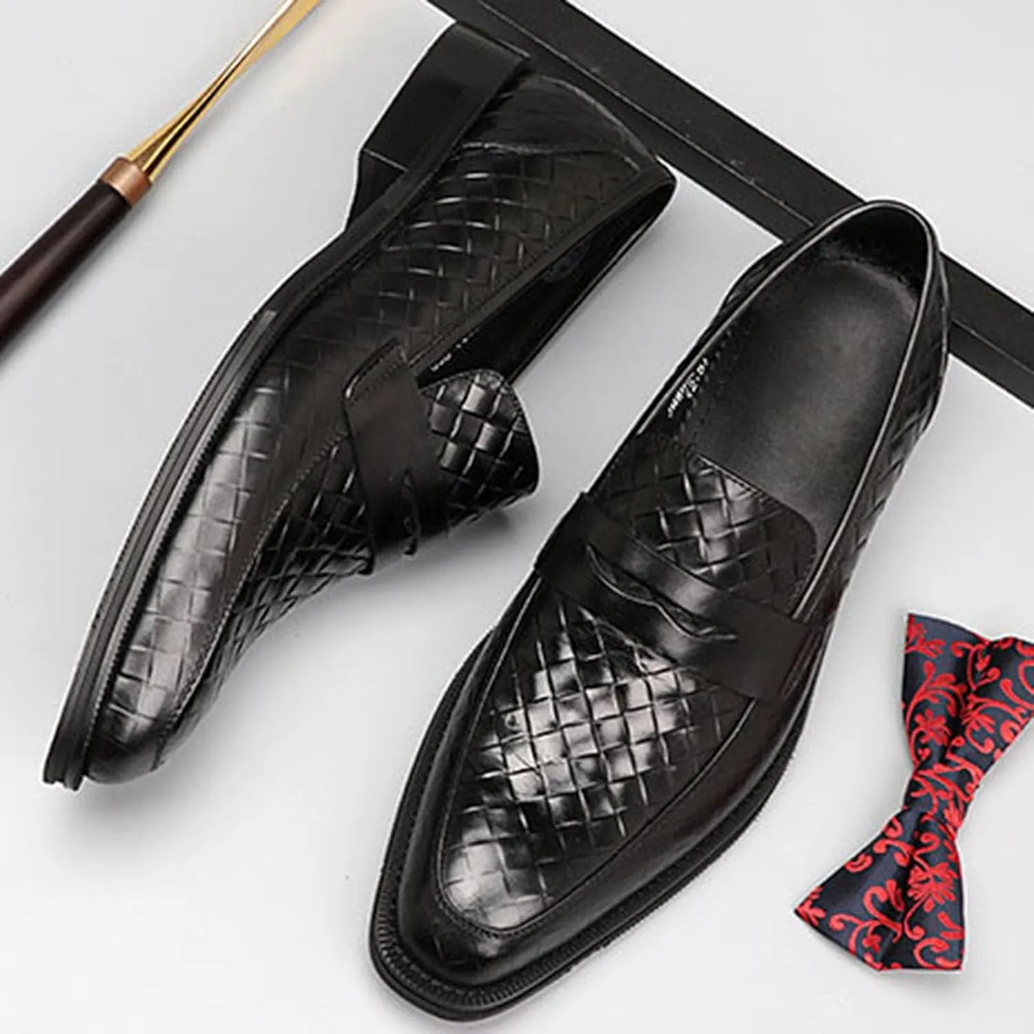 Men's Loafers Slip on Shoes Loafers Driving Loafers Casual Weaving Loafers for Men