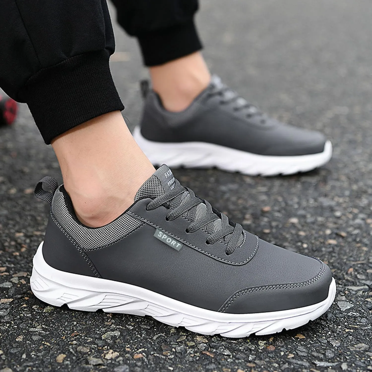 Men's Orthopedic Comfortable Lace Up Shoes Breathable Mesh Comfortable Tennis Shoe Men's Business Casual Shoes