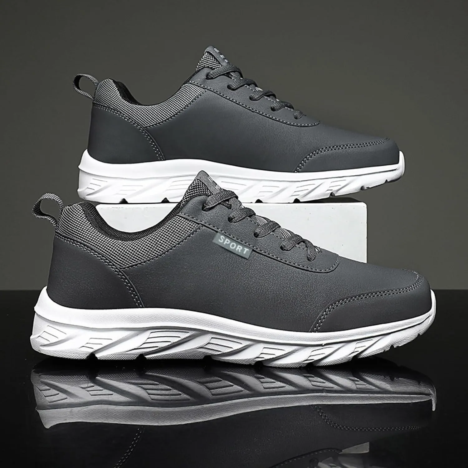 Men's Orthopedic Comfortable Lace Up Shoes Breathable Mesh Comfortable Tennis Shoe Men's Business Casual Shoes