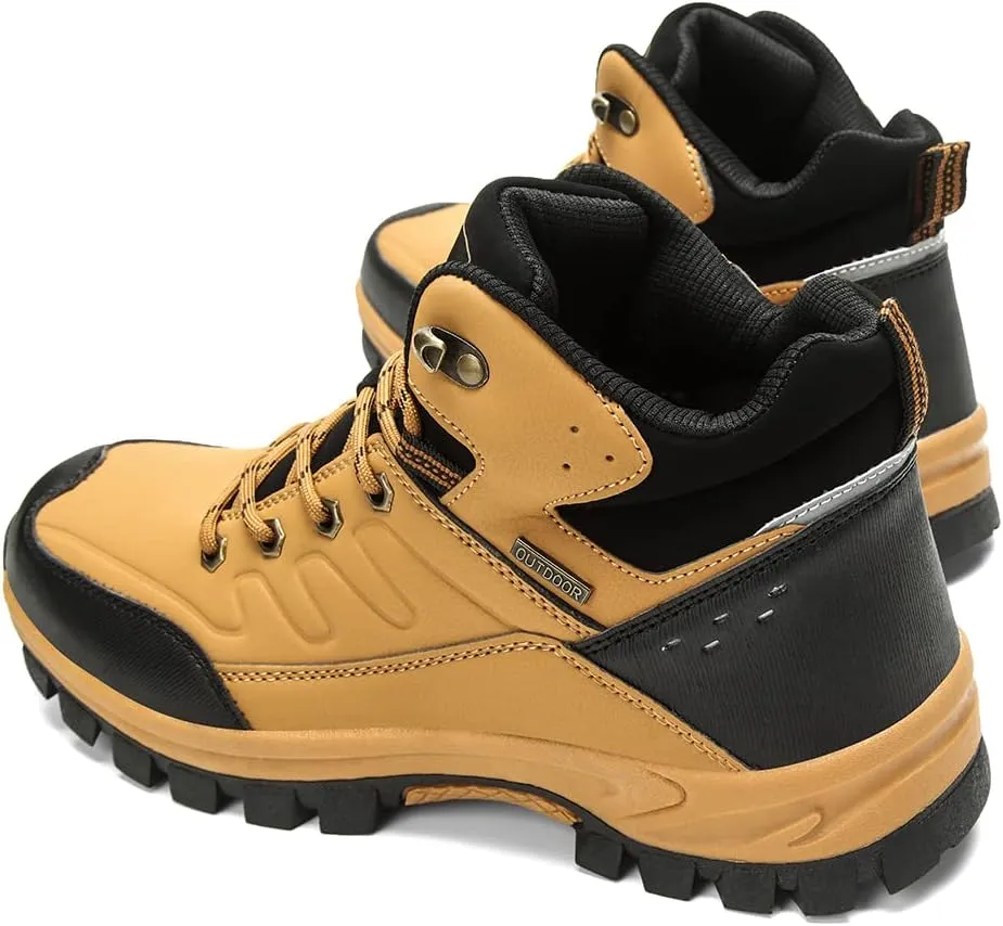 Men's Outdoor Athletic Boots Hiking Boots walking Travel High-Top Waterproof Boots Work Boots For Men
