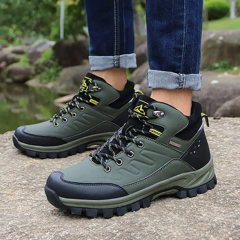 Men's Outdoor Athletic Boots Hiking Boots walking Travel High-Top Waterproof Boots Work Boots For Men