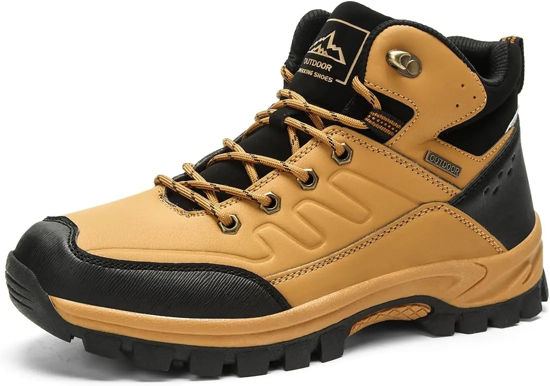 Men's Outdoor Athletic Boots Hiking Boots walking Travel High-Top Waterproof Boots Work Boots For Men